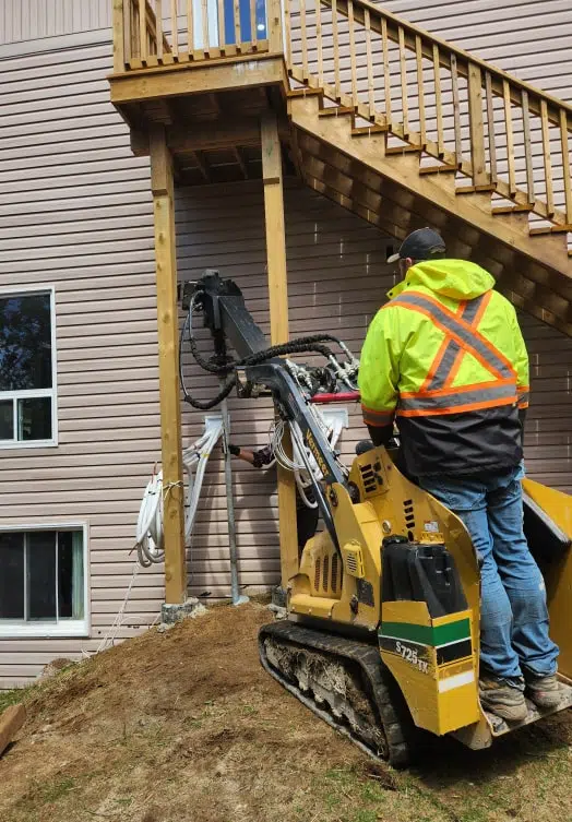 Helical Screw Piles for Residential Projects from True North Diggers